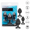 Set 3 Dopuri Anale Silicon Negru Thumb 7