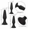 Set Anal Plug COLT Silicone Negru Thumb 2