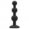 Anal Plug Beaded Diamond Negru Thumb 6