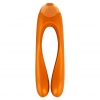 Satisfyer Candy Cane Finger Vibrator Portocaliu Thumb 2