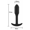 Smooth Anal Plug Negru Thumb 5