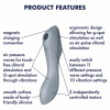 Vibrator Satisfyer Curvy Trinity 3-in-1 Gri Thumb 2