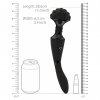 Vibrator Shiatsu Bendable Massager Wand Negru Thumb 3