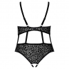 Body Decupat Obsessive Jagueria Negru 6XL-7XL Thumb 1