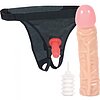 8 Inch Dong With Harness Natural Thumb 1