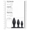 Set 3 Dopuri Anale Apex Negru Thumb 3