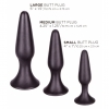 Set But Plug Silicone Anal Trainer Negru Thumb 3