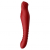 Vibrator Punctul G King Vibrating Thruster Roșu Thumb 3