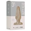 Anal Plug Basic 3 Inch Glass Transparent Thumb 1