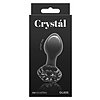 Anal Plug Crystal Flower Negru Thumb 2