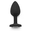 Anal Plug Diamond Jewel Small Negru Thumb 1