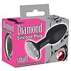 Anal Plug Diamond S Negru Thumb 2