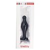 Anal Plug Glass Romance 4.5inch Negru Thumb 1