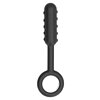 Anal Plug No. 61 With Metal Ring Negru