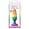Anal Plug Pleasure Rainbow Small Multicolor Thumb 1