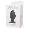 Anal Plug Silicone Smooth Pleasure Negru Thumb 1