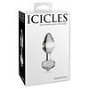 Anal Plug Sticlă Icicles No.44 Transparent Thumb 1