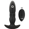 ANOS Plug Anal Vibrator Thrusting — 10 Vibraţii, 6 Împingeri Negru