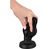 ANOS Super Soft Plug Anal 7 cm — Ventuză, Fixare Hands-free Negru Thumb 6
