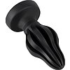 ANOS Super Soft Plug Anal 7 cm — Ventuză, Fixare Hands-free Negru Thumb 3