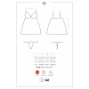 Babydoll Obsessive 810-BAB-1 Negru S-M Thumb 2