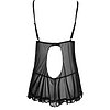 Babydoll Cottelli Collection Ruffles Negru XL Thumb 1