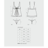 Babydoll Obsessive Chemise Negru L-XL Thumb 2