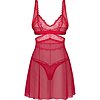 Babydoll Obsessive Cupide Desir Roșu 2XL-3XL