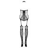 Bodystocking Obsessive F240 Negru XL-2XL Thumb 1