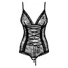Bodysuit Cu Model Obsessive Slevika Negru L-XL