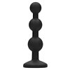 Anal Plug Beaded Diamond Negru Thumb 6