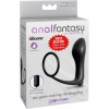 Anal Plug Cu Vibrații Și Inel Negru Thumb 3