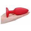 Anal Plug Glow Heating Anal Rosu Thumb 2