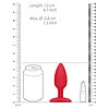Anal Plug Glow Heating Anal Rosu Thumb 5