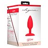 Anal Plug Glow Heating Anal Rosu Thumb 3