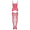 Catsuit Obsessive F204 Rosu S-L Thumb 1