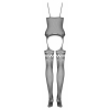Catsuit Obsessive F214 Negru S-L Thumb 1