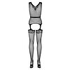 Catsuit Obsessive F217 Negru XL-2XL Thumb 1