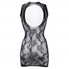 Chemise Le Désir High Neck Lace Mini Dress Negru S-L Thumb 1