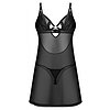 Chemise Obsessive Alliane Negru S-M Thumb 1