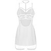 Chemise Obsessive Arrowel Alb S-M Thumb 1