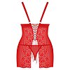Chemise Obsessive Blossmina Rosu 4XL-5XL Thumb 1