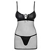 Chemise Obsessive Redella Negru S-M Thumb 1