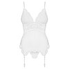 Corset Alb Elegant Obsessive 810-COR S-M
