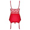 Corset Cu Portjartier Obsessive Lovica Rosu L-XL Thumb 1