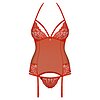 Corset Obsessive 838-COR Roșu S-M