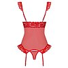 Corset Obsessive 863-COR Rosu S-M Thumb 1