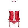 Corset Obsessive Flameria Roșu S-M Thumb 1