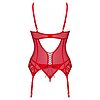 Corset Obsessive Ingridia Rosu XS-S Thumb 1