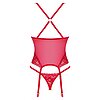 Corset Obsessive Lacelove Rosu M-L Thumb 1